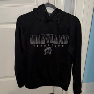 Colosseum Black Maryland Terrapins Hoodie